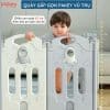 Quây cũi nhựa gấp gọn Pakey vũ trụ 16 Tấm quây cao 62cm ngăn việc bé chèo ra khỏi quây dù đang tập đi