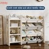 Bộ sản phẩm bao gồm: 01 giá để đồ + 01 kệ sách + các hộc đựng đồ 