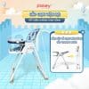 Ghế ăn dặm cao cấp Pakey HA-013 12 ghe an dam Pakey HA013 1 New sun babies