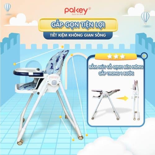 Ghế ăn dặm cao cấp Pakey HA-013 10 ghe an dam Pakey HA013 1 New sun babies