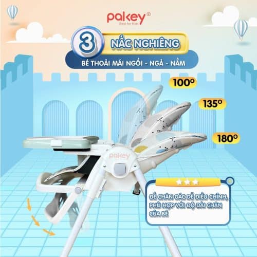 Ghế ăn dặm cao cấp Pakey HA-013 11 ghe an dam Pakey HA013 12 New sun babies