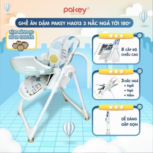 Ghế ăn dặm cao cấp Pakey HA-013 9 ghe an dam Pakey HA013 5 New sun babies