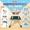 Ghế ăn dặm cho bé Pakey HA-037 14 Ghế ăn dặm Pakey HA-037 màu xanh-cam