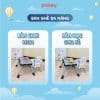 Ghế ăn dặm cho bé Pakey HA-037 17 Bàn và ghế có thể tách rời để sử dụng nhiều kiểu khác nhau