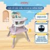 Ghế ăn dặm cho bé Pakey HA-037 19 Khung và chân ghế chắc chắn, có thiết kế chống trượt