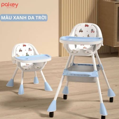 Ghế ăn dặm Pakey HA-08 màu xanh dương