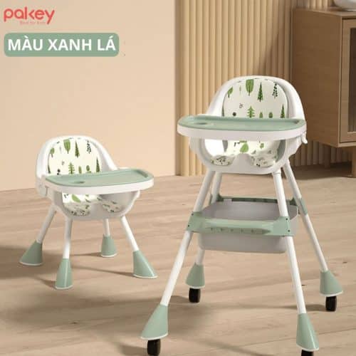 Ghế ăn dặm Pakey HA-08 màu xanh lá