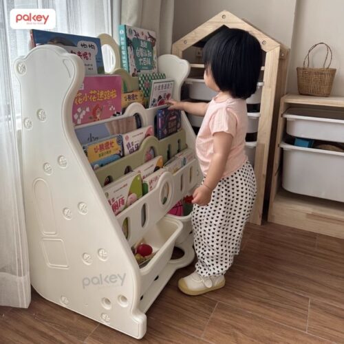 Kệ sách cho bé 5 tầng hình gấu Pakey E096 20 Kệ sách cho bé 5 tầng hình gấu Pakey E096