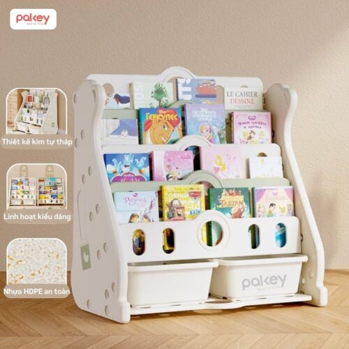 Kệ sách cho bé 5 tầng hình gấu Pakey E096 17 Kệ sách cho bé 5 tầng hình gấu Pakey E096