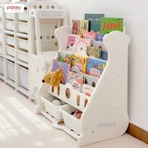 Kệ sách cho bé 5 tầng hình gấu Pakey E096 19 Kệ sách cho bé 5 tầng hình gấu Pakey E096