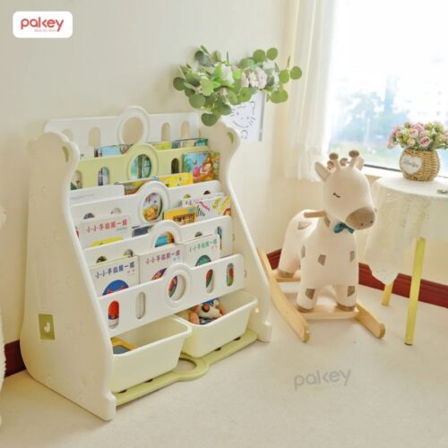 Kệ sách cho bé 5 tầng hình gấu Pakey E096 18 Kệ sách cho bé 5 tầng hình gấu Pakey E096
