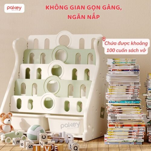 Kệ sách cho bé 5 tầng hình gấu Pakey E096 14 Kệ sách cho bé 5 tầng hình gấu Pakey E096