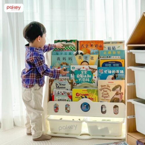 Kệ sách cho bé 5 tầng hình gấu Pakey E096 26 Kệ sách cho bé 5 tầng hình gấu Pakey E096
