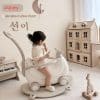 Ngựa bập bênh cho bé Pakey Banana 39 ngua bap benh co banh xe 11 New sun babies