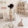 Ngựa bập bênh cho bé Pakey Banana 38 ngua bap benh co banh xe 12 New sun babies