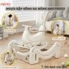 Ngựa bập bênh cho bé Pakey Banana 15 ngua bap benh co banh xe 5 in 1 New sun babies