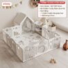 Quây cũi nhựa Pakey Phi Hành Gia 29 Quây cũi nhựa Pakey phi hành gia 1m8x2m kèm lều và kệ đồ chơi