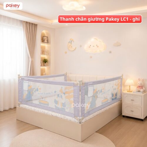 Thanh chắn giường Pakey LC1 - ghi