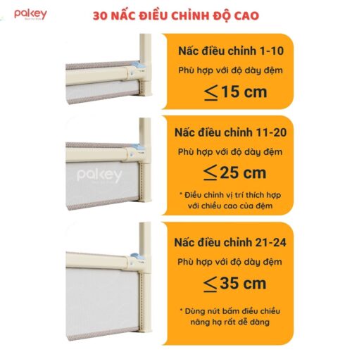 Thanh chắn giường Pakey LC1