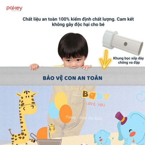 Thanh chắn giường an toàn Pakey NV2 nâng cấp 17 Thanh chắn giường PAkey NV2 nâng cấp 2025
