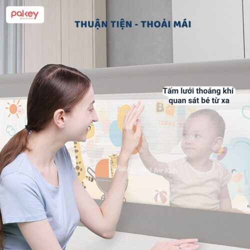 Thanh chắn giường an toàn Pakey NV2 nâng cấp 18 Thanh chắn giường PAkey NV2 nâng cấp 2025