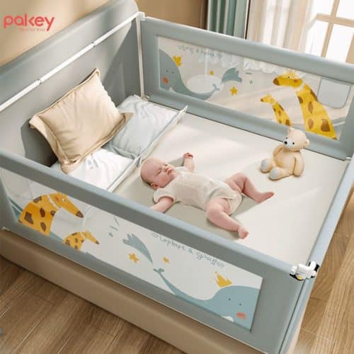 Thanh chắn giường Pakey Pro A1 Màu Hồng Size 2m 3 thanh chan giuong cho tre pro a1 5 New sun babies
