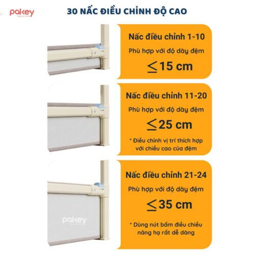Thanh chắn giường Pakey LC1