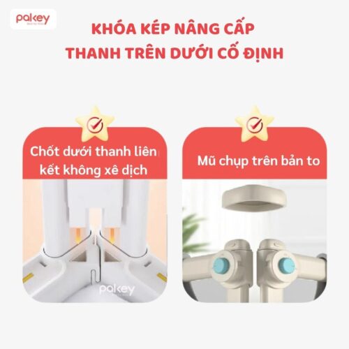 Thanh chắn giường dạng trượt Pakey SV1 Premium 33 Thanh chắn giường Pakey SV1 Premium