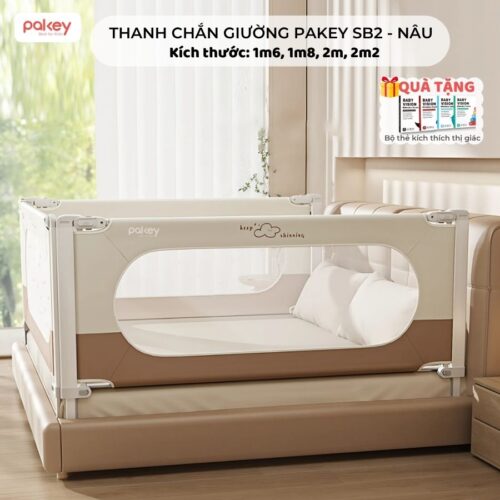 Thanh chắn giường Pakey SB2 Premium 11 Thanh chắn giường Pakey SB2 màu nâu