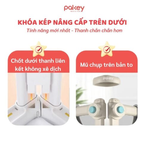 Thanh chắn giường Pakey SB2 Premium 18 thanh chắn giường Pakey SB2 nâng cấp