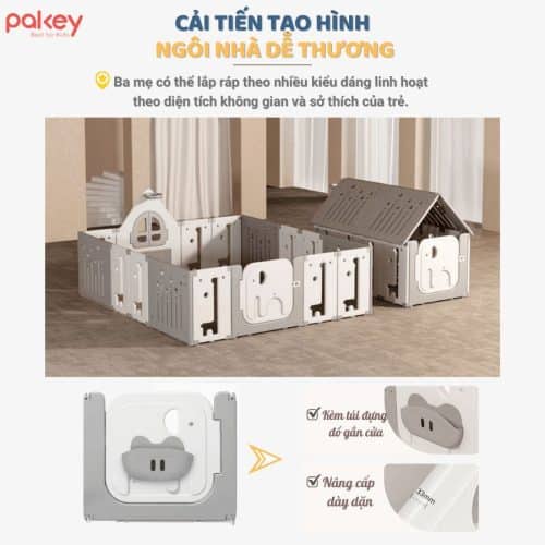 Bộ quây có tạo hình ngôi nhà dễ thương, gần gũi và ấm áp