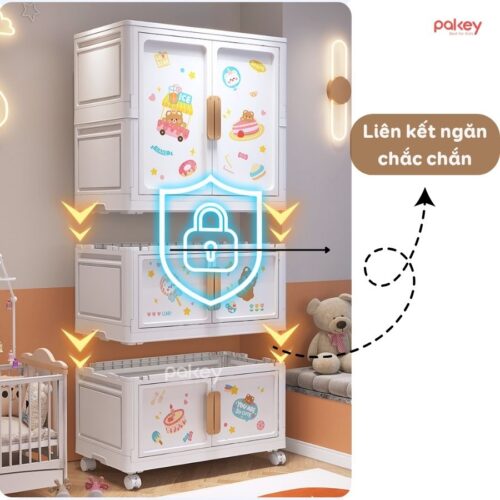 Tủ quần áo nhựa Pakey SK008