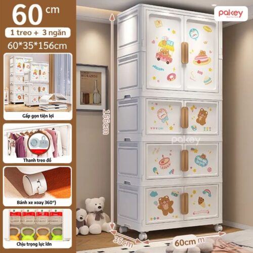 Tủ quần áo nhựa Pakey SK008