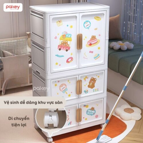 Tủ quần áo nhựa Pakey SK008