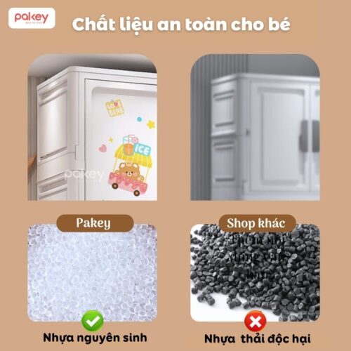 Tủ quần áo nhựa Pakey SK008