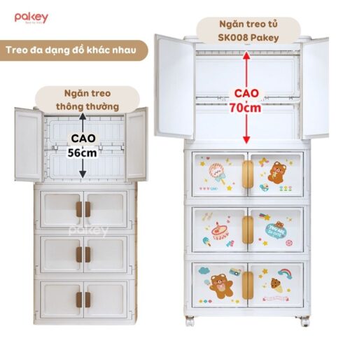 Tủ quần áo nhựa Pakey SK008