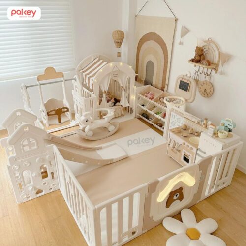 quây cũi liên hoàn cho bé Pakey gấu mặt trăng mới