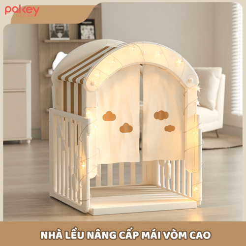 Nhà lều giúp bé thoả sức vui đùa, đóng vai, nhằm kích thích trí tưởng tượng của bé
