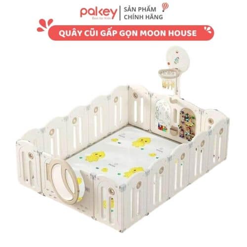 Quây cũi nhựa gấp gọn Pakey Moon House