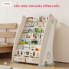 Kệ sách gấu 5 tầng kèm hộc Pakey GS01