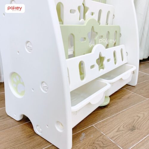 Kệ sách gấu 5 tầng kèm hộc Pakey GS01