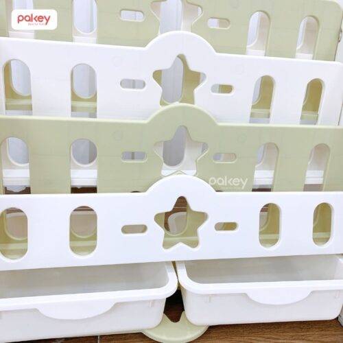 Kệ sách gấu 5 tầng kèm hộc Pakey GS01