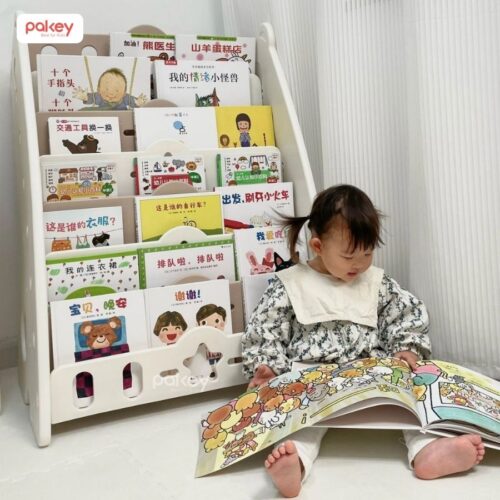 Kệ sách gấu 5 tầng kèm hộc Pakey GS01