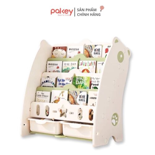 Kệ sách gấu 5 tầng kèm hộc Pakey GS01