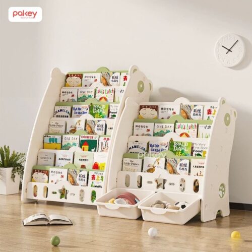 Kệ sách gấu 5 tầng kèm hộc Pakey GS01