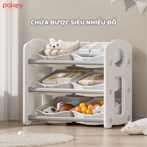 Chất liệu nhựa cứng cáp, dày dặn tăng khả năng chịu lực và gia cố ngay cả khi bé bám vào hay xô, đẩy.