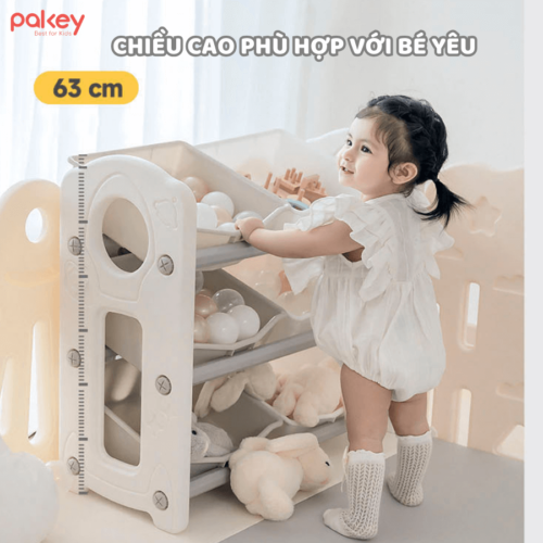 Chiều cao lý tưởng 63cm,phù hợp với các bé từ 3 tuổi.