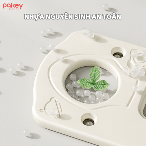 Kệ để đồ Pakey Moon House được làm từ nhựa PE, ABS cao cấp, có chứng nhận an toàn với sức khỏe của trẻ nhỏ