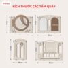 Quây cũi nhựa liên hoàn Moon House 7-8 tiện ích 35 Set quây cũi nhựa liên hoàn cho bé Pakey Moonhouse