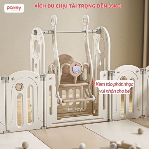 Quây cũi nhựa liên hoàn Moon House 7-8 tiện ích 26 Set quây cũi nhựa liên hoàn cho bé Pakey Moonhouse